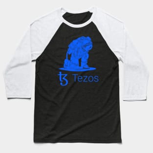 Tezos  Crypto Cryptocurrency XTZ  coin token Baseball T-Shirt